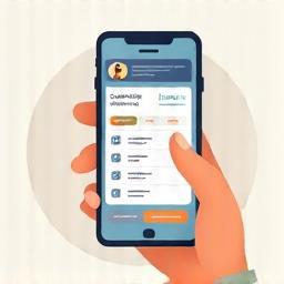 Icône de suivi de colis sur smartphone